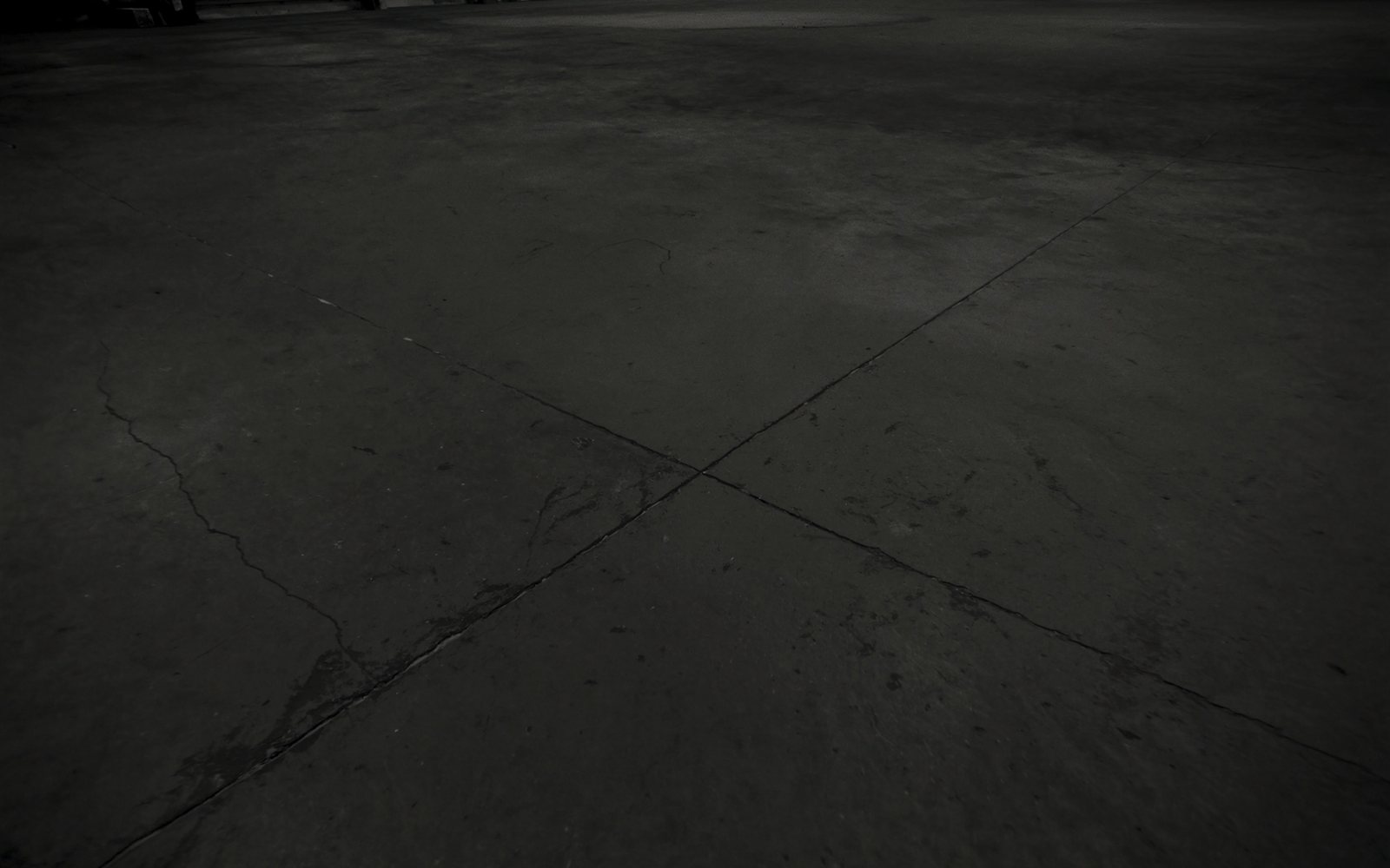 Warehouse floor — before cleaning